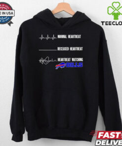 Normal heartbeat deceased heartbeat watching Buffalo Bills shirt