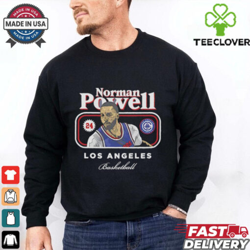 Norman Powell 24 Los Angeles Clippers Basketball cover signature shirt