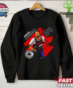 Norman Powell #24 Los Angeles Clippers Basketball stripes shirt