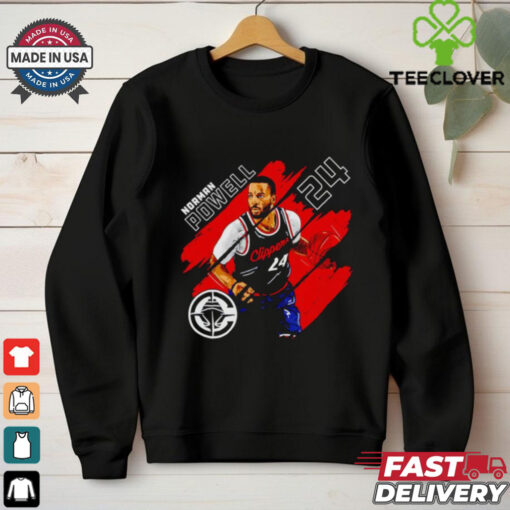Norman Powell #24 Los Angeles Clippers Basketball stripes shirt