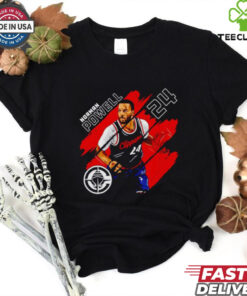 Norman Powell #24 Los Angeles Clippers Basketball stripes shirt
