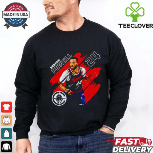 Norman Powell #24 Los Angeles Clippers Basketball stripes shirt
