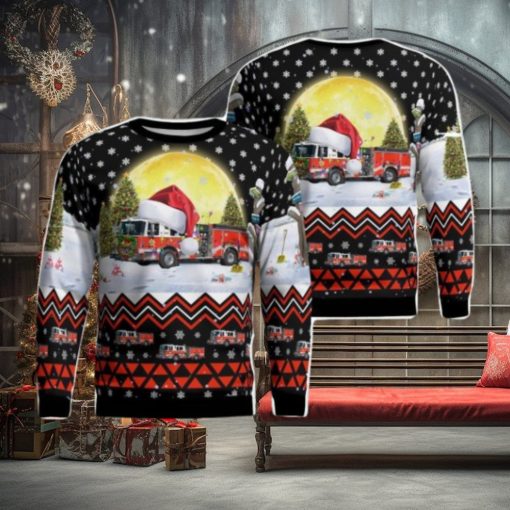 North Brunswick Volunteer Fire Company 2 Christmas AOP Ugly Sweater Xmas Christmas Hoilday Gift