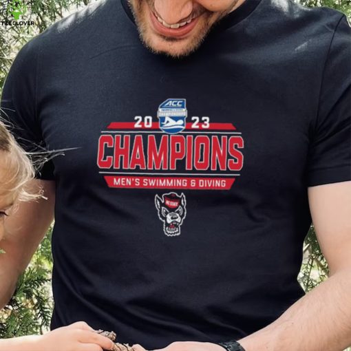 North Carolina State Wolfpack 2023 ACC Men’s Swimming and Diving Champions T Shirt