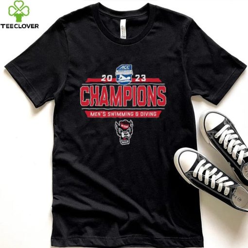 North Carolina State Wolfpack 2023 ACC Men’s Swimming and Diving Champions T Shirt