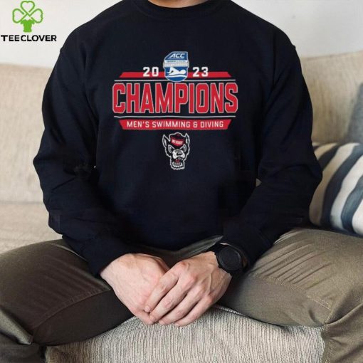 North Carolina State Wolfpack 2023 ACC Men’s Swimming and Diving Champions T Shirt
