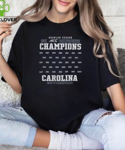 North Carolina Tar Heels 33x Acc Conference Regular Season Men's Basketball Champions 2024 Tee Shirts