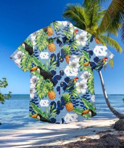 North Carolina Tar Heels Floral Hawaiian Shirt