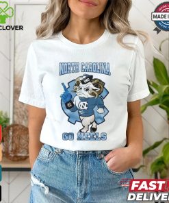 North Carolina Tar Heels Football Go Heels Blue Mascot T shirt