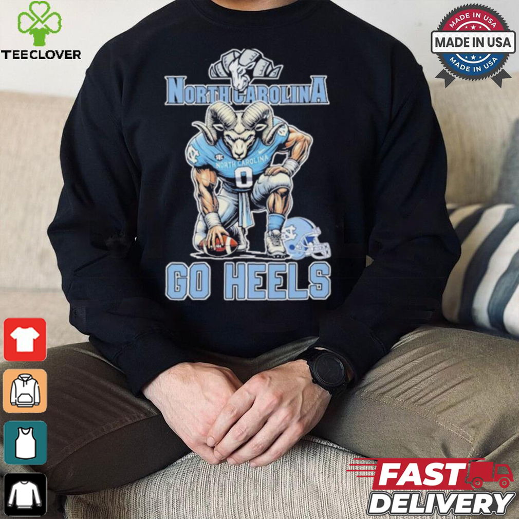 North Carolina Tar Heels Football Go Heels Mascot Shirt North Carolina Tar Heels Football Go Heels Mascot Shirt