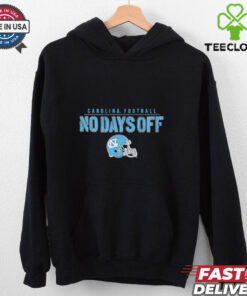 North Carolina Tar Heels Football no days off helmet shirt