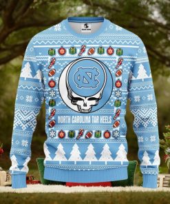 North Carolina Tar Heels Grateful Dead Ugly Christmas Sweater Men And Women Sport Fans Gift