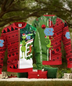 North Carolina Tar Heels Grinch & Scooby doo Christmas Ugly Sweater 1