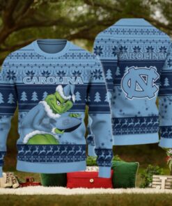 North Carolina Tar Heels Grinch Ugly Christmas Sweater