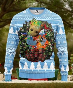 North Carolina Tar Heels Groot Hug Christmas Ugly Sweater