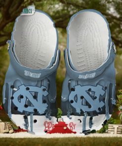 North Carolina Tar Heels Melting Paint Crocs Shoes