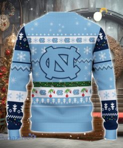 North Carolina Tar Heels NCAA Grinch Hand Funny Christmas Gift Ugly Christmas Sweater Gift Ideas For Fans