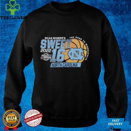 North Carolina Tar Heels NCAA Women's Basketball Sweet 16 Graphic Unis T Shirt