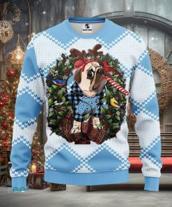 North Carolina Tar Heels Pub Dog Christmas Ugly Sweater