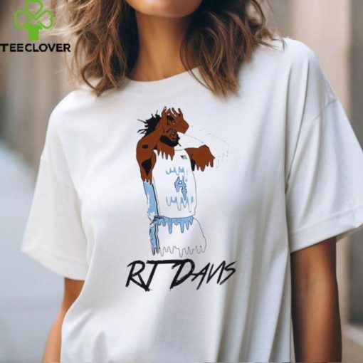 North Carolina Tar Heels RJ Davis 4 player drip shirt
