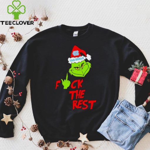 North Carolina Tar Heels Santa Grinch fuck the rest hoodie, sweater, longsleeve, shirt v-neck, t-shirt