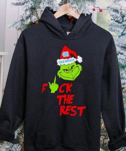 North Carolina Tar Heels Santa Grinch fuck the rest hoodie, sweater, longsleeve, shirt v-neck, t-shirt