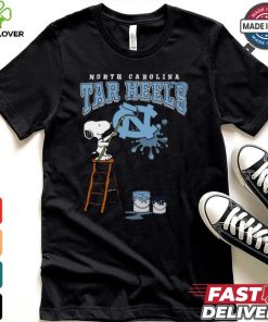 North Carolina Tar Heels Snoopy Painting Shirt