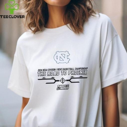 North Carolina Tar Heels The Road To Phoenix Shirt 2024 Ncaa Men’s Basketball March Madness