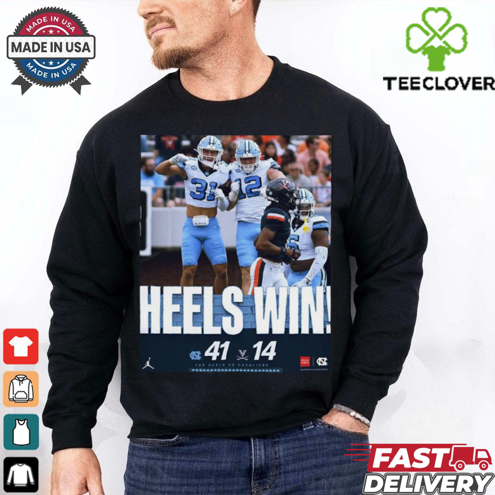 North Carolina Tar Heels Wins 41 14 Cavaliers Football Oct 26, 2024 Game Final Score Shirt North Carolina Tar Heels Wins 41 14 Cavaliers Football Oct 26, 2024 Game Final Score Shirt