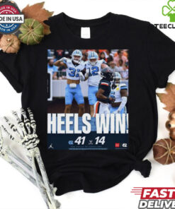 North Carolina Tar Heels Wins 41 14 Cavaliers Football Oct 26, 2024 Game Final Score Shirt