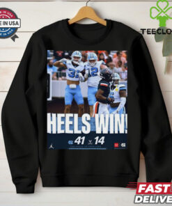 North Carolina Tar Heels Wins 41 14 Cavaliers Football Oct 26, 2024 Game Final Score Shirt