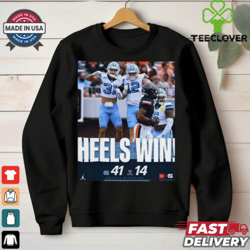North Carolina Tar Heels Wins 41 14 Cavaliers Football Oct 26, 2024 Game Final Score Shirt