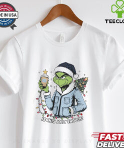 North Carolina Tar Heels x Santa Grinch Is This Jolly Enough Merry Christmas Shirt