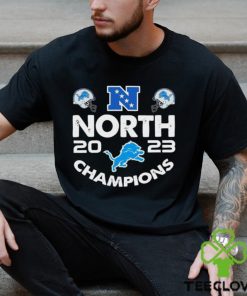 North Champions 2023 Detroit Lions helmets t hoodie, sweater, longsleeve, shirt v-neck, t-shirt