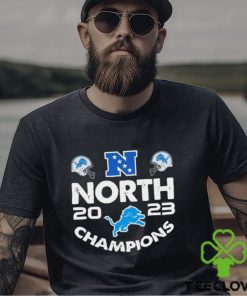 North Champions 2023 Detroit Lions helmets t hoodie, sweater, longsleeve, shirt v-neck, t-shirt