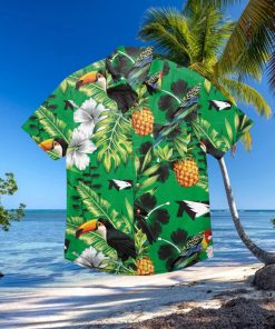 North Dakota Fighting Hawks Floral Hawaiian Shirt