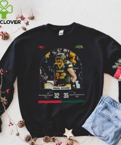 North Dakota State 35 32 Incarnate Word football 2022 Final score hoodie, sweater, longsleeve, shirt v-neck, t-shirt