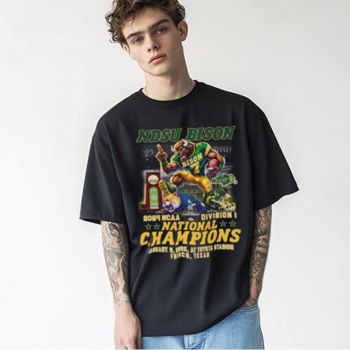 North Dakota State Bison 2025 NCAA National Champions T Shirt