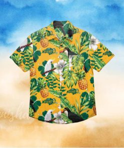 North Dakota State Bison Floral Hawaiian Shirt