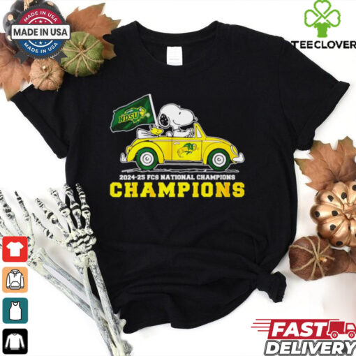 North Dakota State Bison Football 2024 25 FCS National Champions Snoopy shirt