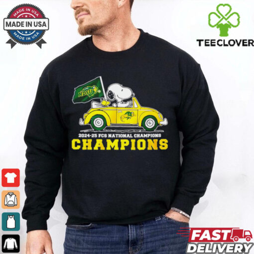 North Dakota State Bison Football 2024 25 FCS National Champions Snoopy shirt