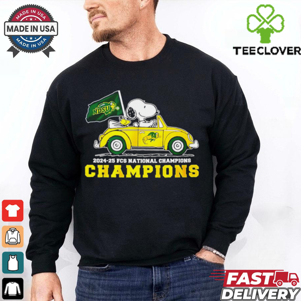 North Dakota State Bison Football 2024 25 FCS National Champions Snoopy shirt North Dakota State Bison Football 2024 25 FCS National Champions Snoopy shirt