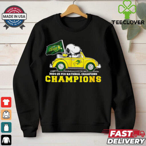 North Dakota State Bison Football 2024 25 FCS National Champions Snoopy shirt