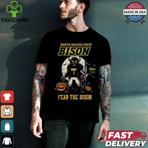 North Dakota State Bison Halloween Time 2024 Fear The Bison Go Bison Mascot T shirt