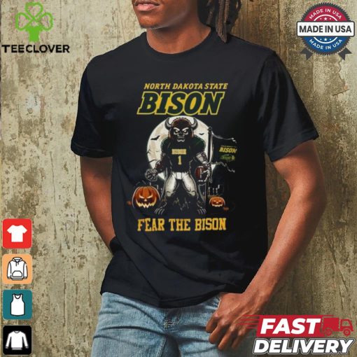 North Dakota State Bison Halloween Time 2024 Fear The Bison Go Bison Mascot T shirt
