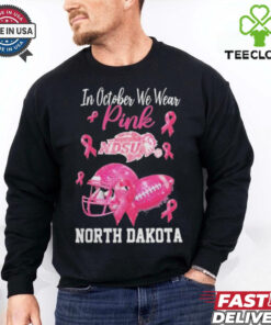 North Dakota State Bison In October We Wear Pink Breast Cancer Awareness Logo shirt