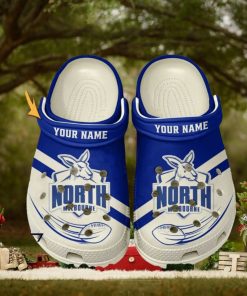 North Melbourne Football Club AFL Classic Custom Name Crocs Clogs Shoes