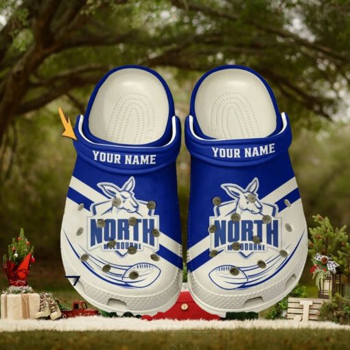 North Melbourne Football Club AFL Classic Custom Name Crocs Clogs Shoes