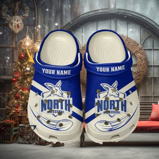 North Melbourne Football Club AFL Classic Custom Name Crocs Clogs Shoes