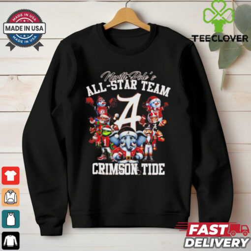 North Pole’s all star team Crimson Tide Christmas shirt